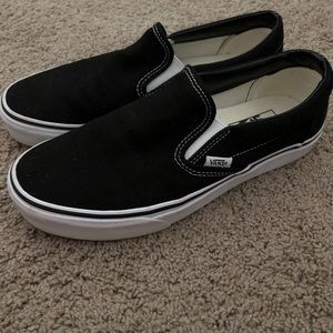 Black slip on vans